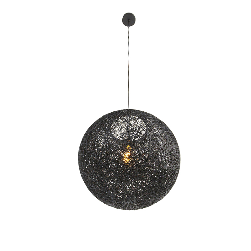 lampe à suspension noire 45 cm - corda