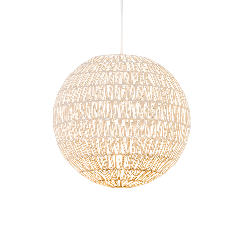 Retro závesné svietidlo biele 40 cm - Lina Ball 40