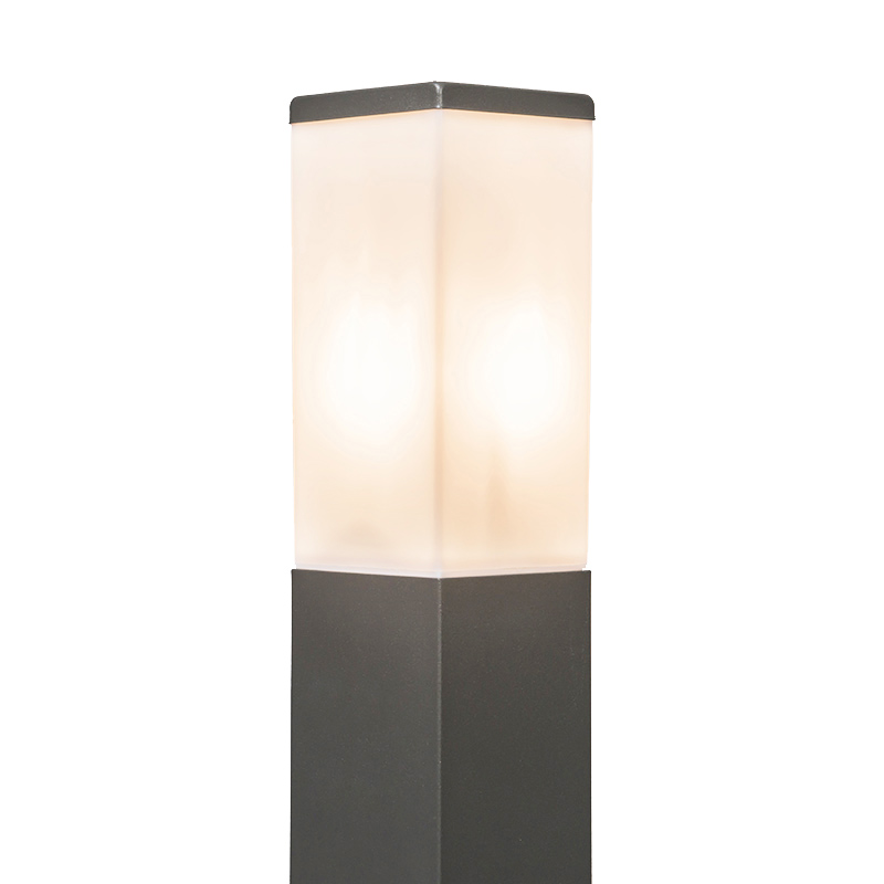 lampadaire d'extérieur moderne gris foncé 45 cm ip44 - malios