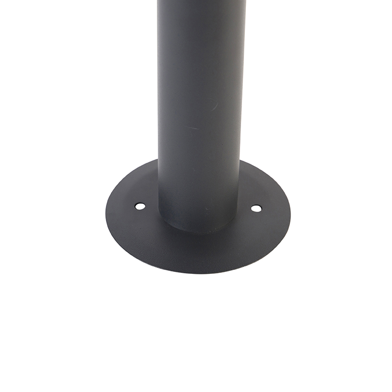 lampadaire d'extérieur gris 50 cm ip44 - sutton