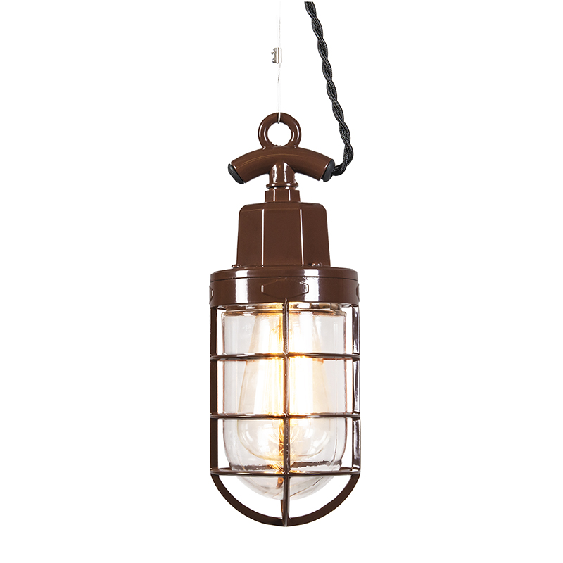 Závěsné svítidlo Port hnědé