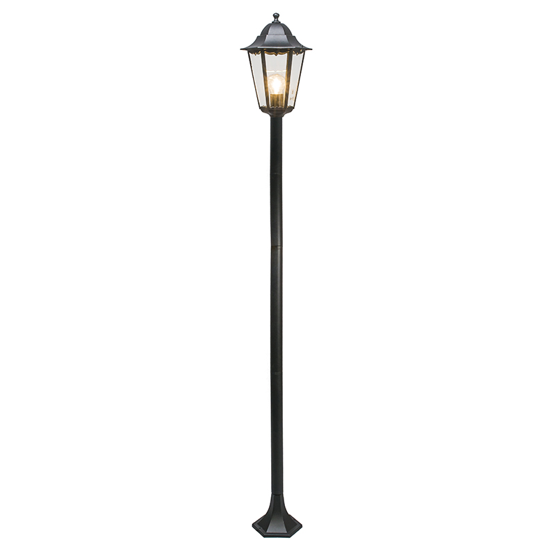 Klasická vonkajšia stojaca lampa čierna 170 cm IP44 - New Orleans 1 Klasická vonkajšia stojaca lampa čierna 170 cm IP44 - New Orleans 1