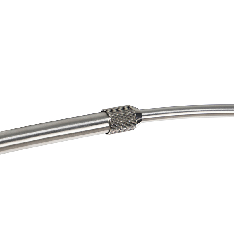 QAZQA Moderno Lámpara De Arco Acero Pantalla Cobre 50cm - XXL Metálica /Textil Alargada Adecuado Para LED Max. 1 X 60 Watt 13 Lámpara de arco acero pantalla cobre 50cm - XXL