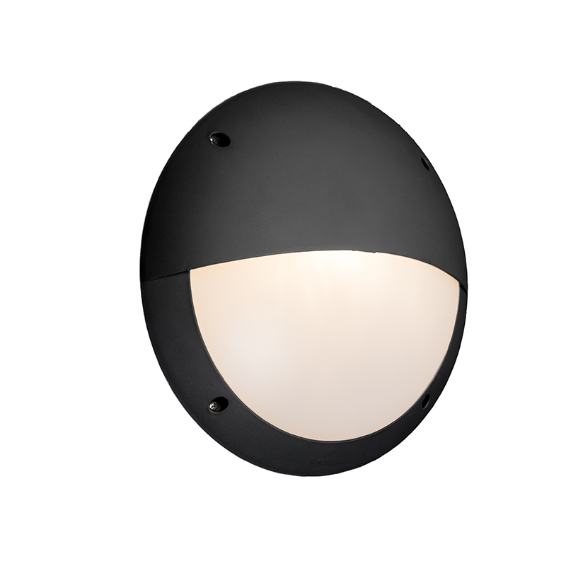 Fali lámpa fekete IP65 - Lucia