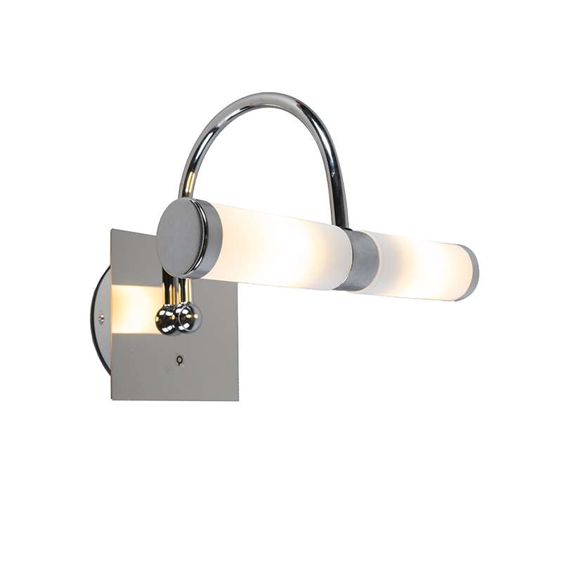 Klassieke wandlamp chroom IP44 - Bath 2 boog