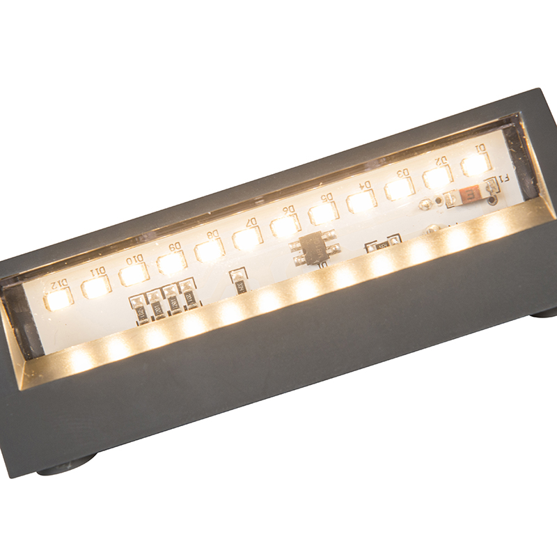 applique extérieure moderne gris foncé avec led ip54 - sandstone 1