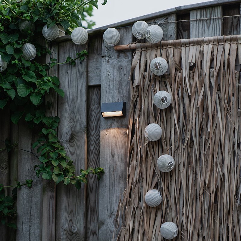 Moderne buitenwandlamp donkergrijs incl. LED IP54 - Sandstone 1 Moderne buitenwandlamp donkergrijs incl. LED IP54 - Sandstone 1