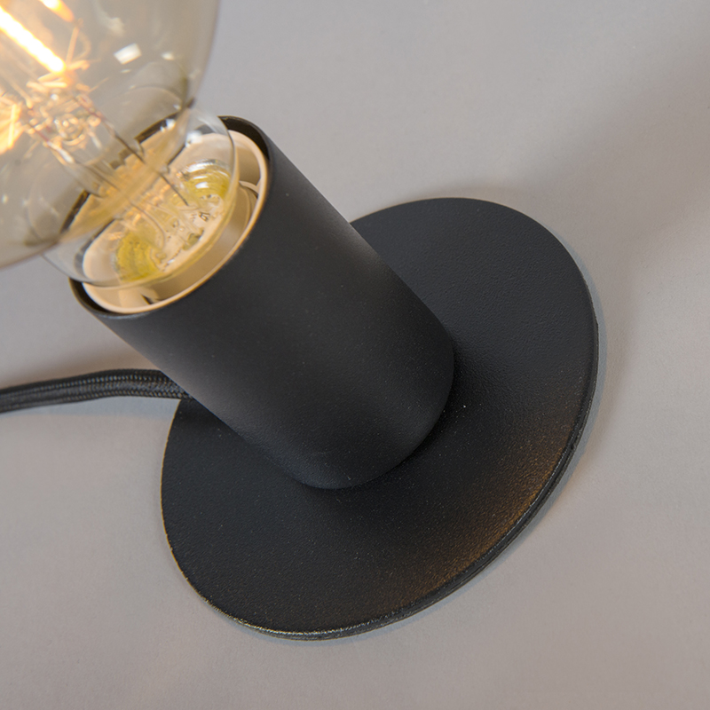 lampe de table moderne noir - facil