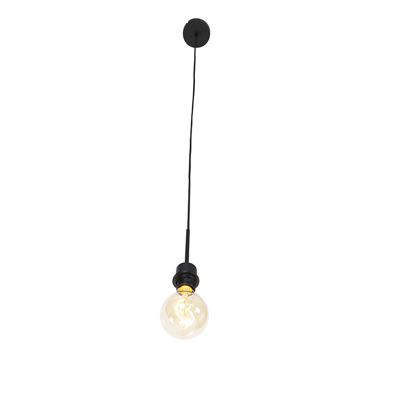 suspension moderne noire sans abat-jour - combi 1