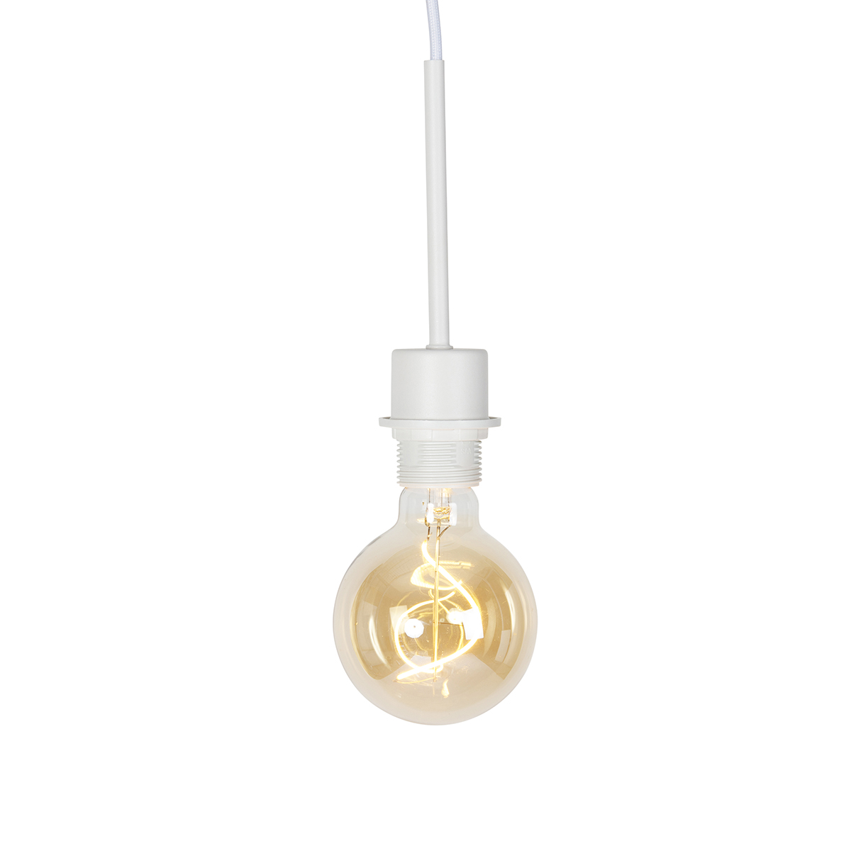 suspension moderne blanche sans abat-jour - combi 1