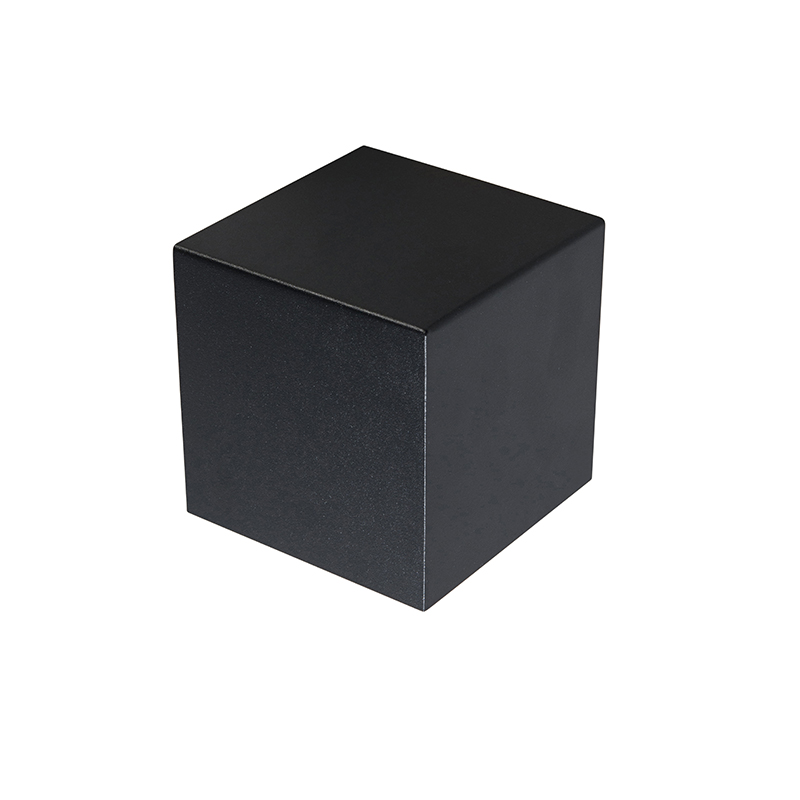 Moderne wandlamp zwart - Cube