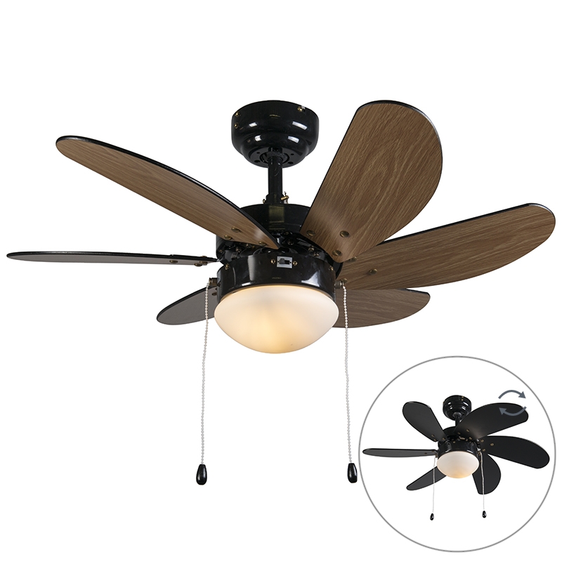 Stropný ventilátor čierny - Fresh 3