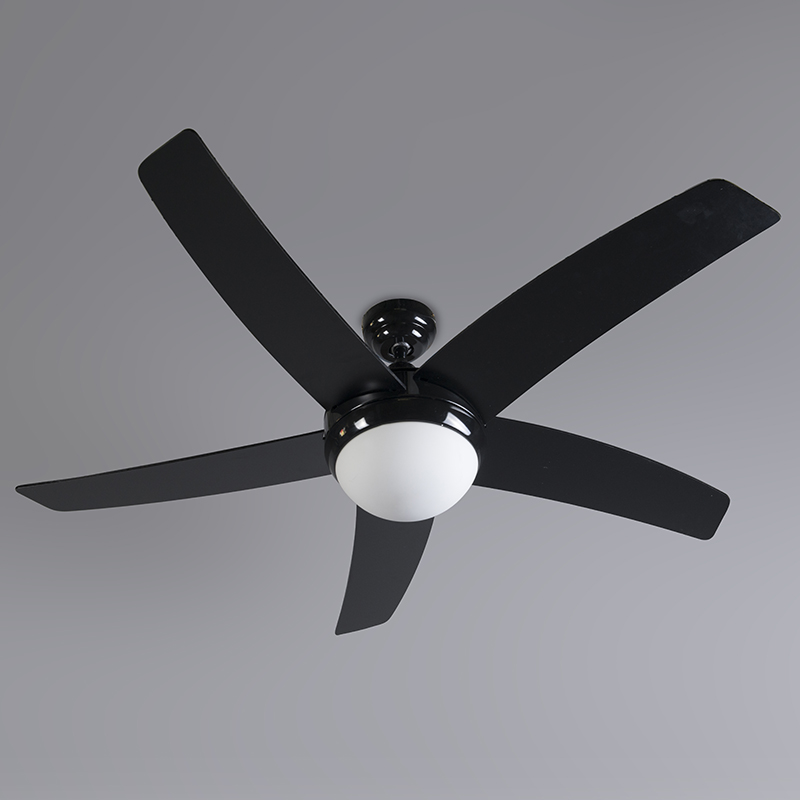 Mennyezeti ventilátor fekete fa mintával 132 cm távirányítóval - Cool