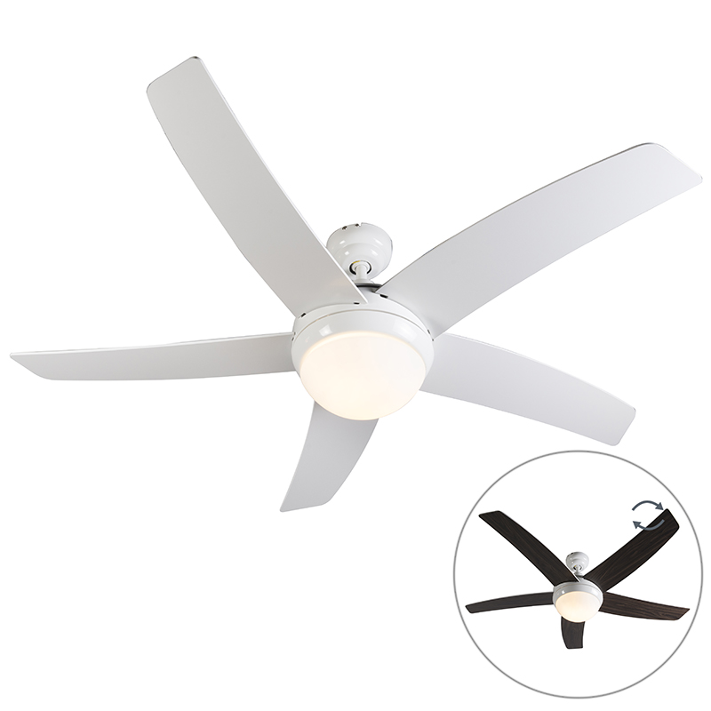 Stropný ventilátor biely s diaľkovým ovládaním - Cool 52