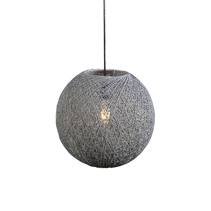 QAZQA Landshängande lampa grå 35 cm – Corda