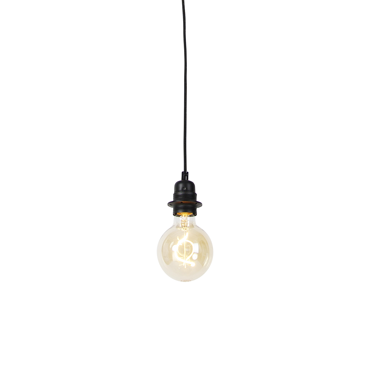 Moderná závesná lampa čierna stmievateľná - Cava Luxe 1