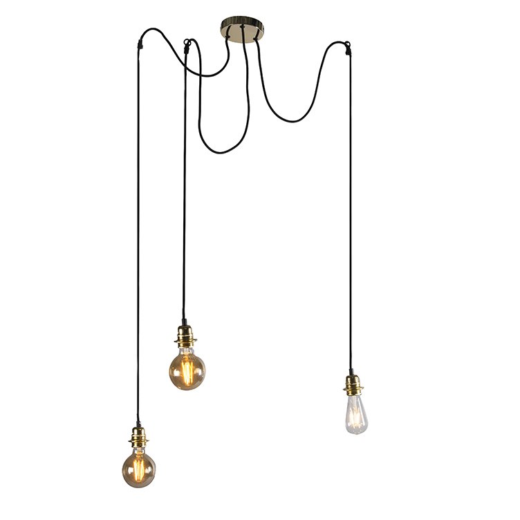 Nowoczesna lampa wisząca złota - Cava 3