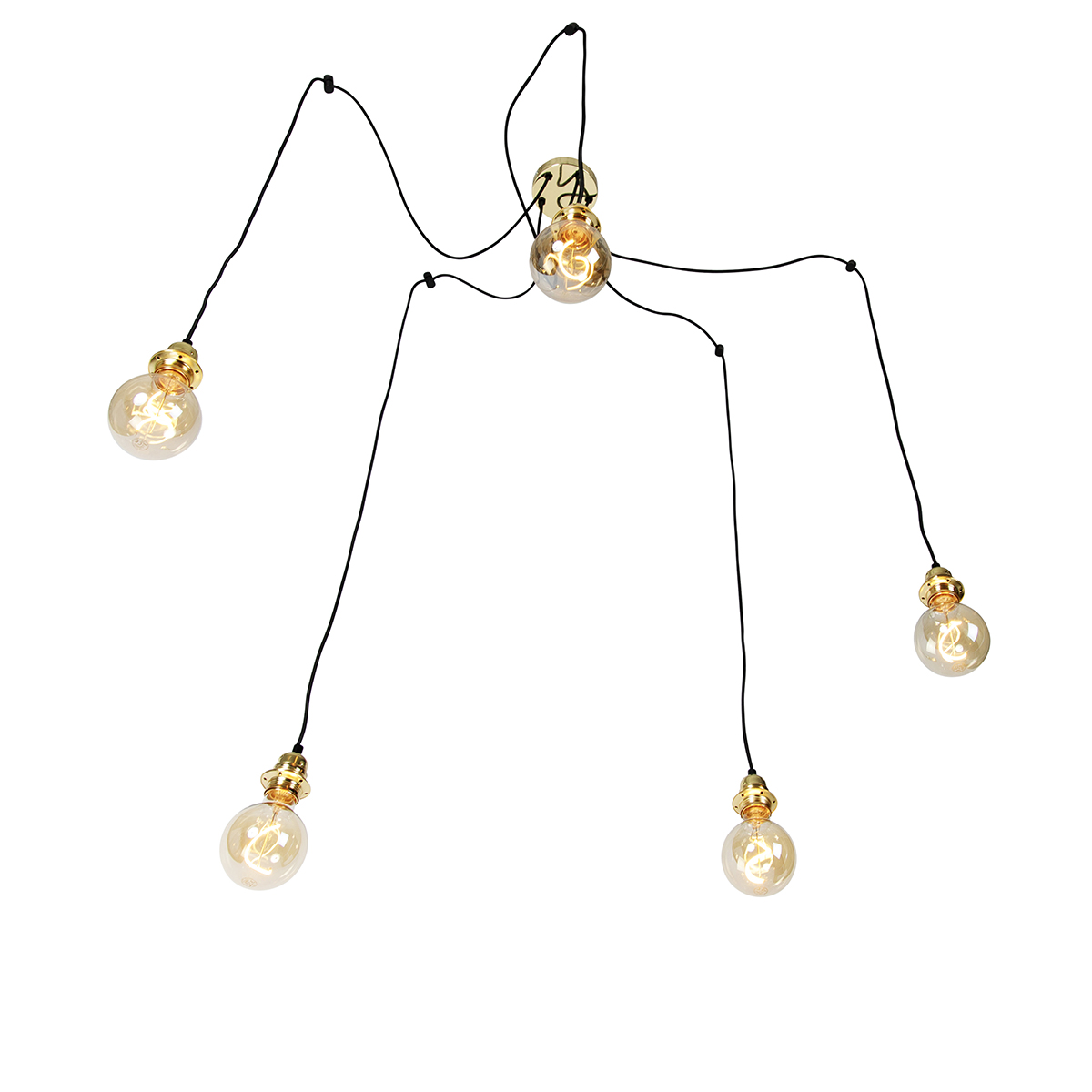 lampe suspendue moderne dorée dimmable - cava 5