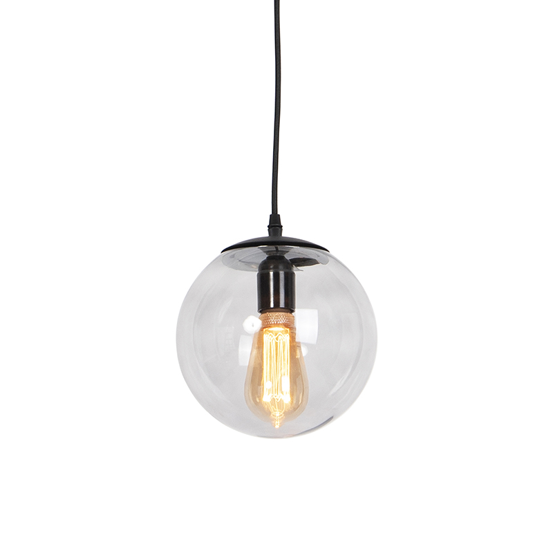 Moderná závesná lampa sivá 20 cm - Pallon