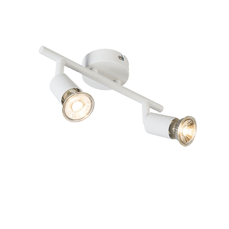 Moderný reflektor biely naklápateľný 2-žiarovkový - Jeany Moderný reflektor biely naklápateľný 2-žiarovkový - Jeany