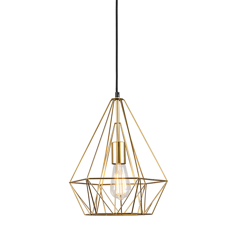 Priemyselná závesná lampa zlatá - Korpus