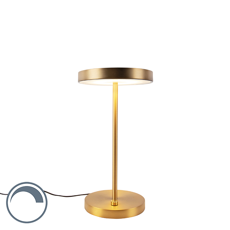 Lampe de table moderne bronze LED incl.- Disco