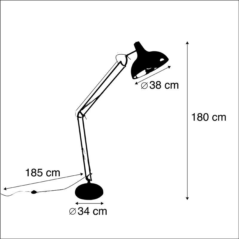 lampadaire design acier - hobby