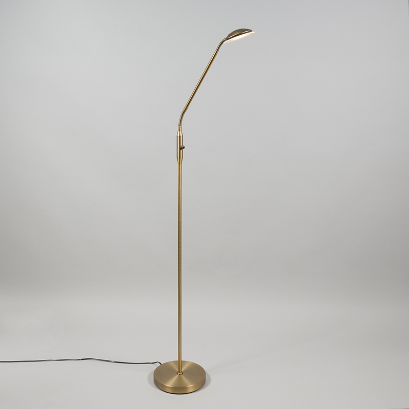 Lampadaire moderne bronze avec LED - Eva