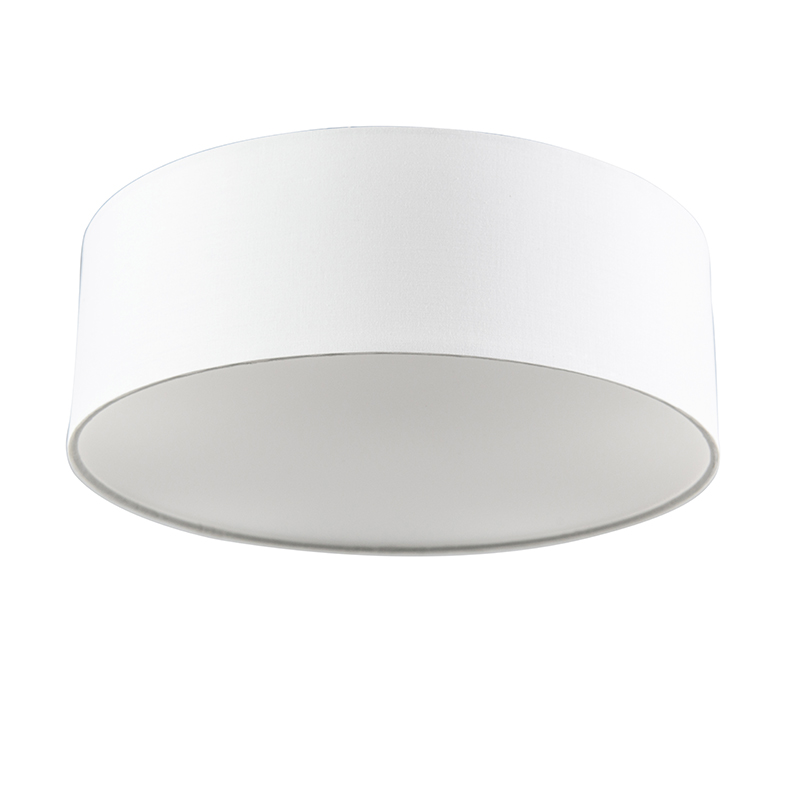 plafonnier blanc 30 cm avec led - drum led