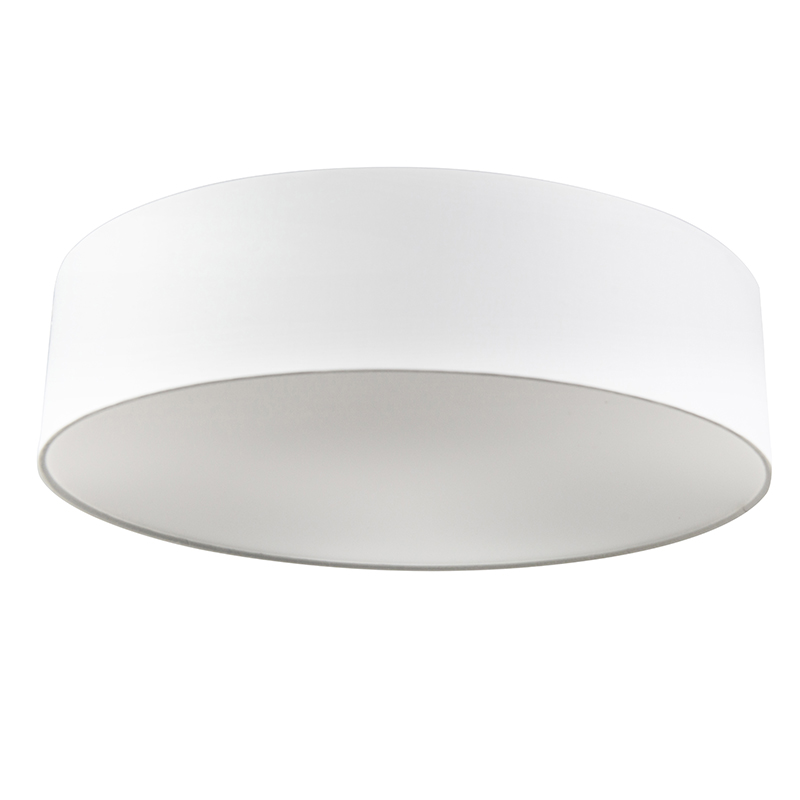 plafonnier blanc 40 cm avec led - drum led