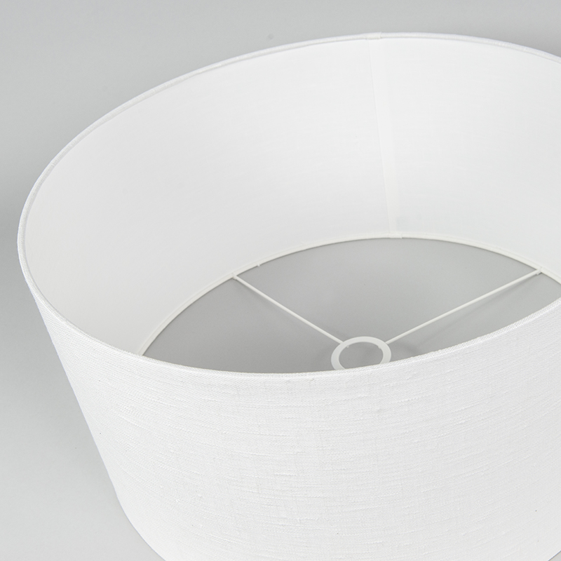 QAZQA Moderno Algodón Y Poliéster Pantalla Tela Blanca 50/50/25 , Redonda / Cilíndrica Pantalla Lámpara Colgante,Pantalla Lámpara De Pie 10 Pantalla tela blanca 50/50/25