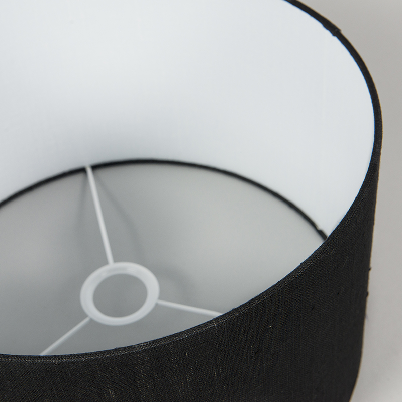 Paralume Moderno QAZQA - Nero O Oro, Diametro 400 Mm | Per Lampade A Sospensione O Da Terra - Foto 6