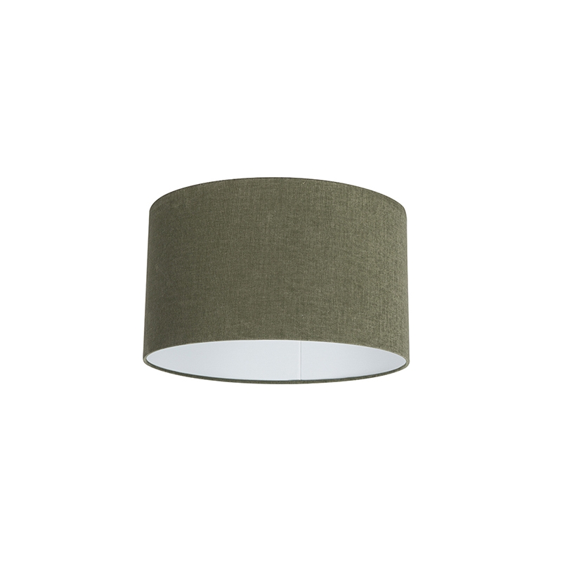 Tkaninové tienidlo na žiarovku tmavozelené 35/35/20 Tkaninové tienidlo na žiarovku tmavozelené 35/35/20