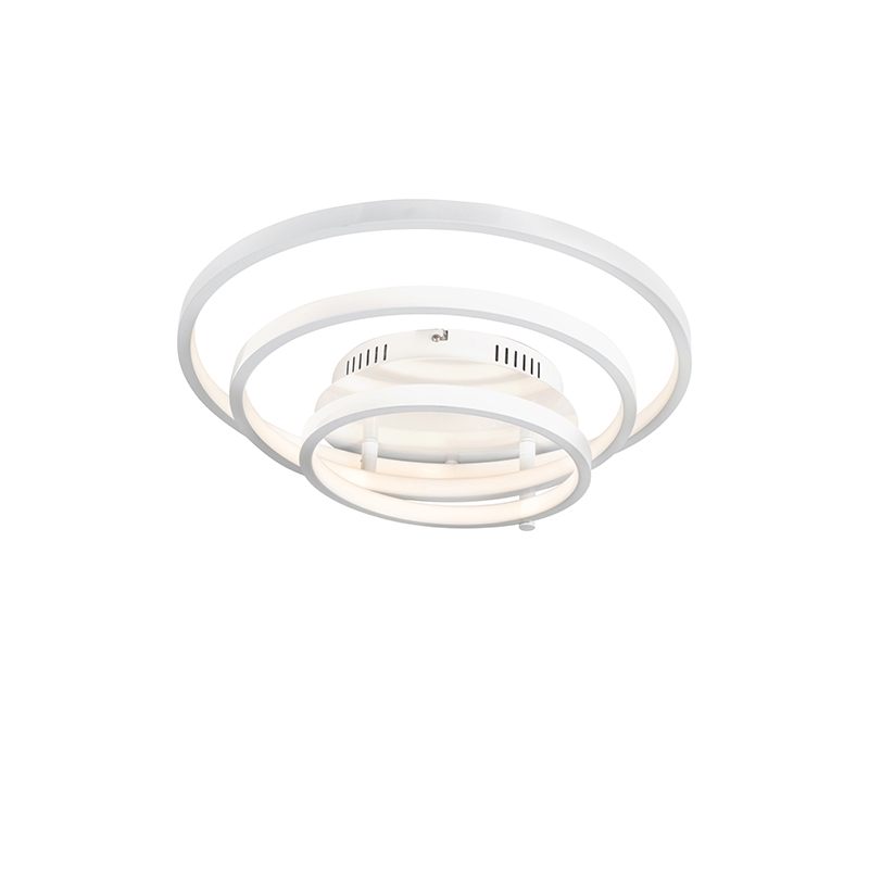 Plafón moderno blanco con LED y atenuador - Rondas