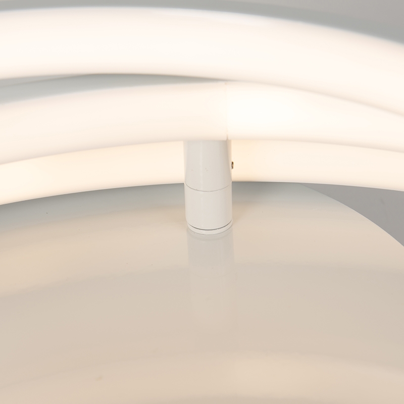 Plafón moderno blanco con LED y atenuador - Rondas