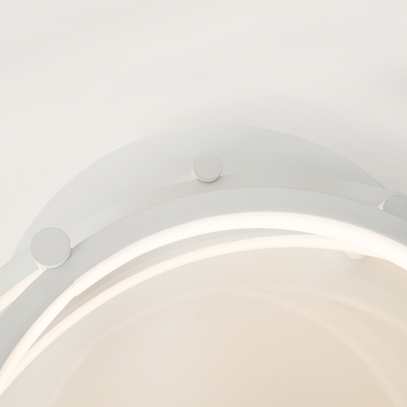 Plafón moderno blanco con LED y atenuador - Rondas