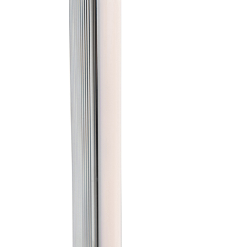 lampadaire moderne led chrome - line-up