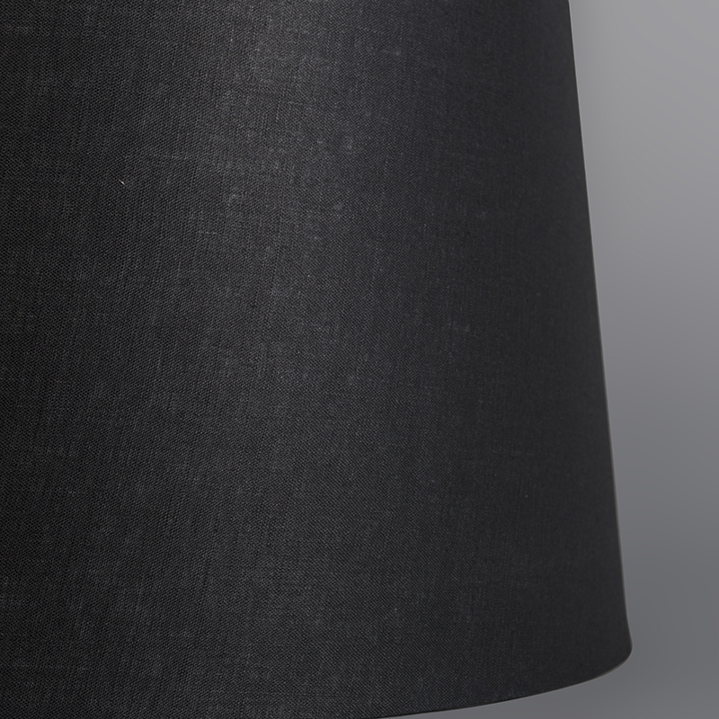 Modern Pendant Light White with Black Shade 45 cm - Pendel