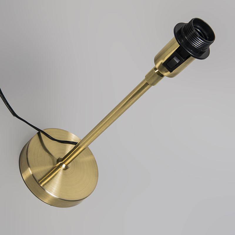 Table lamp Gold/Brass with 25cm White Shade - Parte