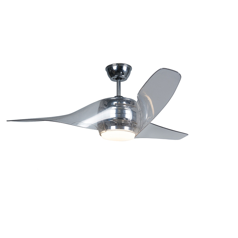 Plafondventilator chroom incl. LED met afstandsbediening - Sirocco 50 Plafondventilator chroom incl. LED met afstandsbediening - Sirocco 50