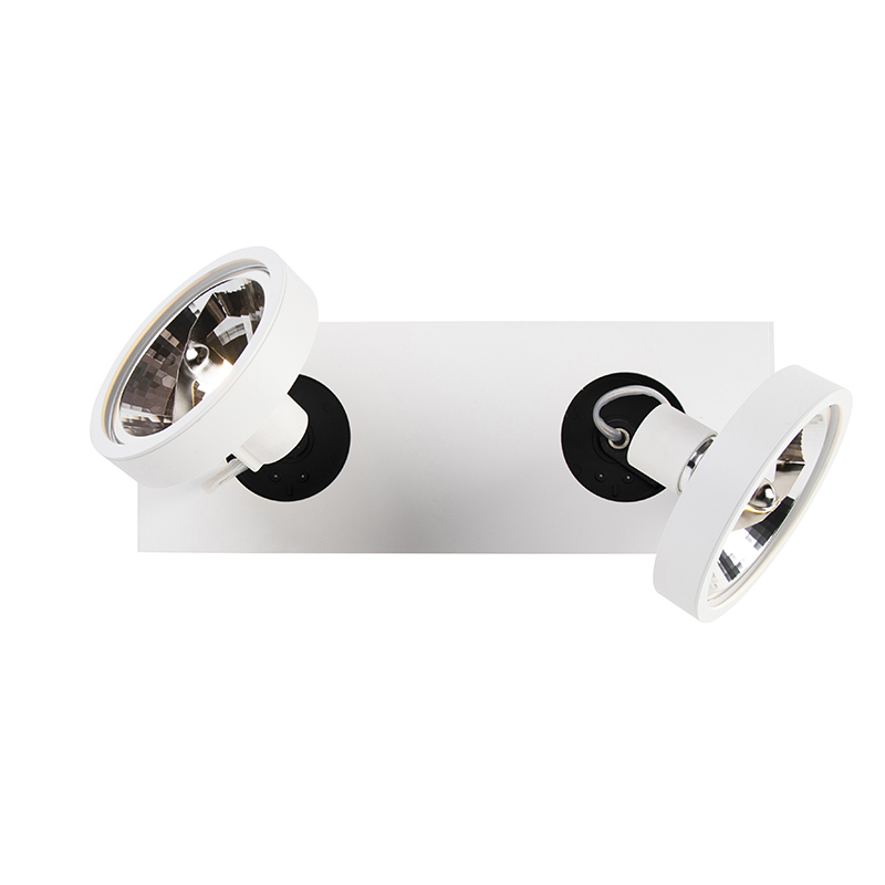 Spot moderne blanc orientable et inclinable - Ga 2