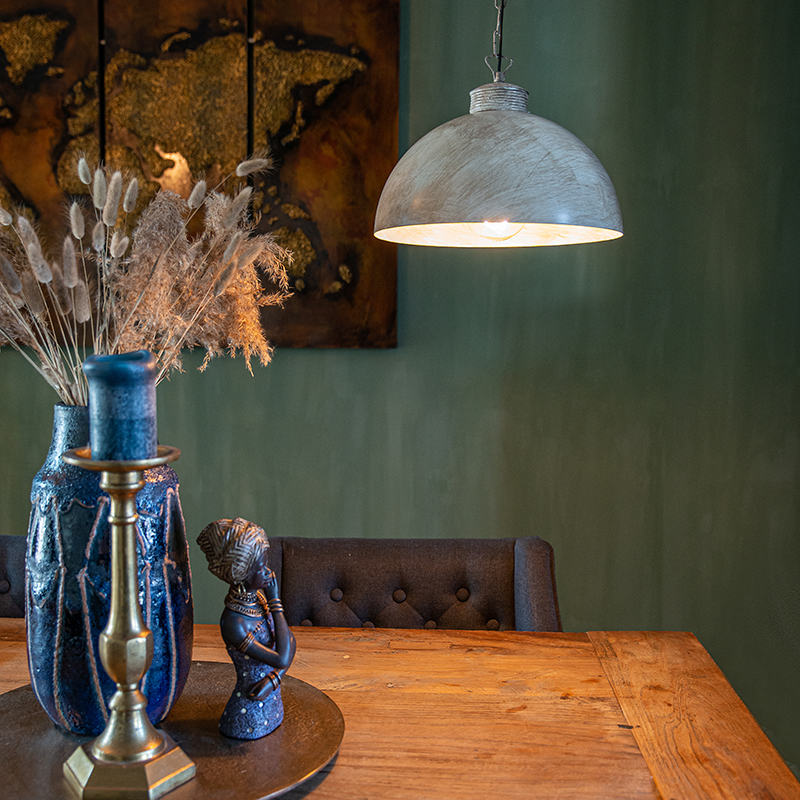 Industriële hanglamp taupe 35 cm - Magna Classic Industriële hanglamp taupe 35 cm - Magna Classic