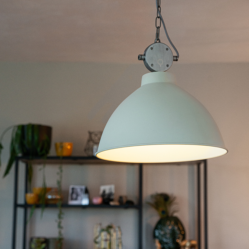 Landelijke hanglamp wit - Anterio 38 Landelijke hanglamp wit - Anterio 38