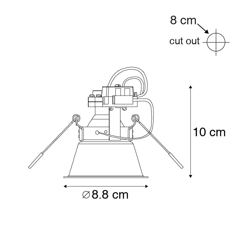 Faretto da incasso bianco orientabile e inclinabile - Alloy