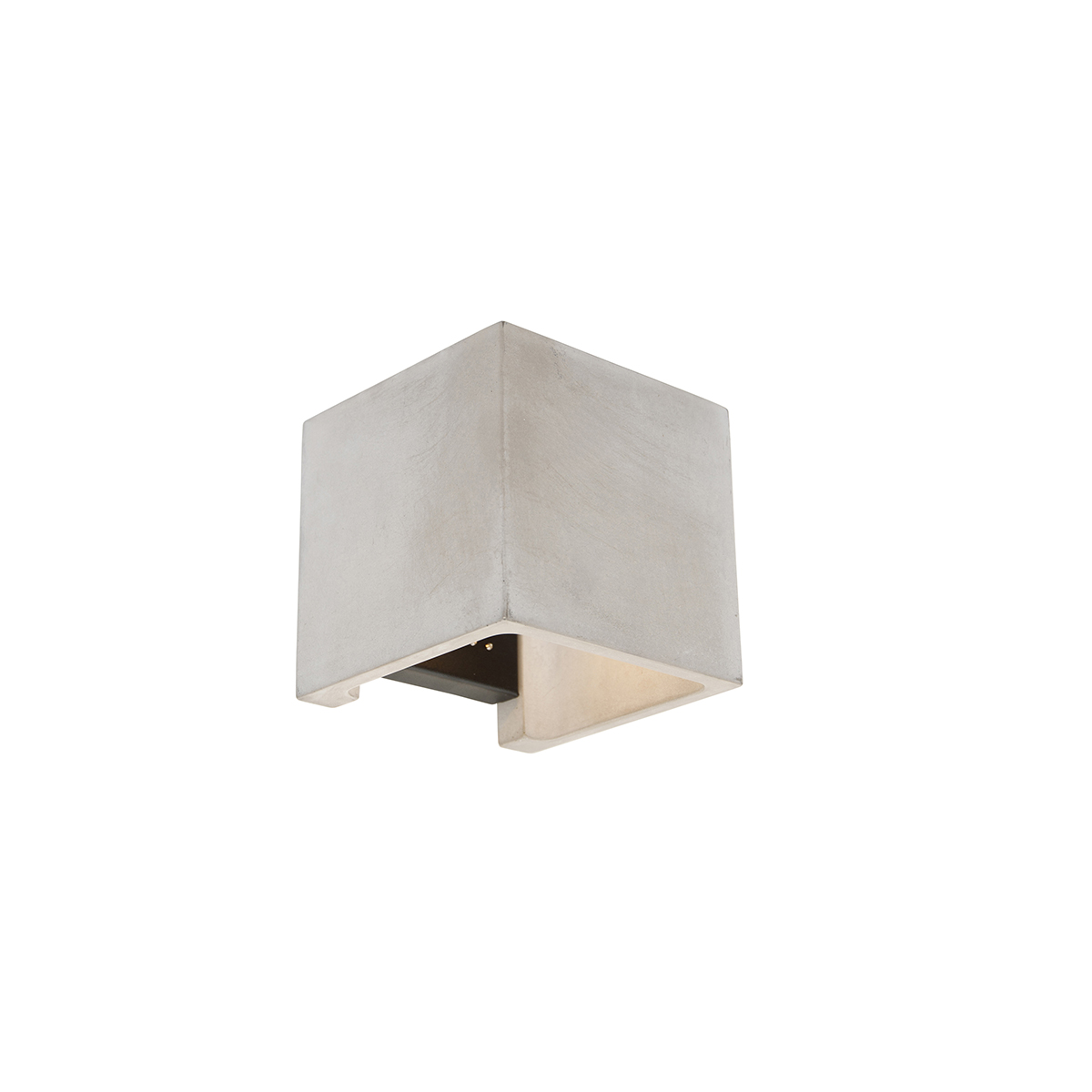 Lantlig fyrkantig vägglampa betong – Alban