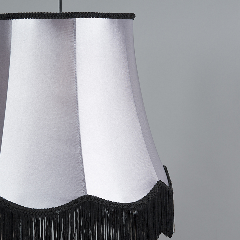 lampe à suspension rétro noir avec gris 45 cm - granny