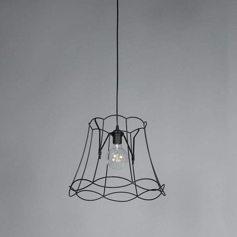 Retro Pendant Light Black 40 cm - Granny Frame
