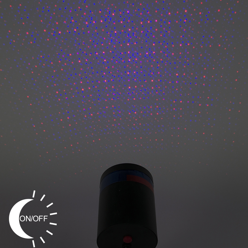 Kerstverlichting Laser projector LED rood en blauw met 9 standen