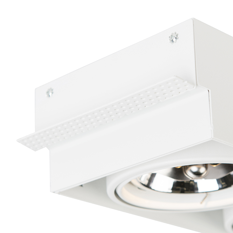 downlight blanc rotatif et inclinable ar111 trimless - oneon 111-2