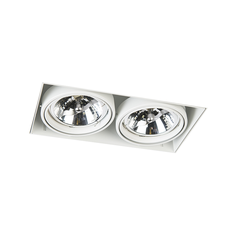 downlight blanc rotatif et inclinable ar111 trimless - oneon 111-2